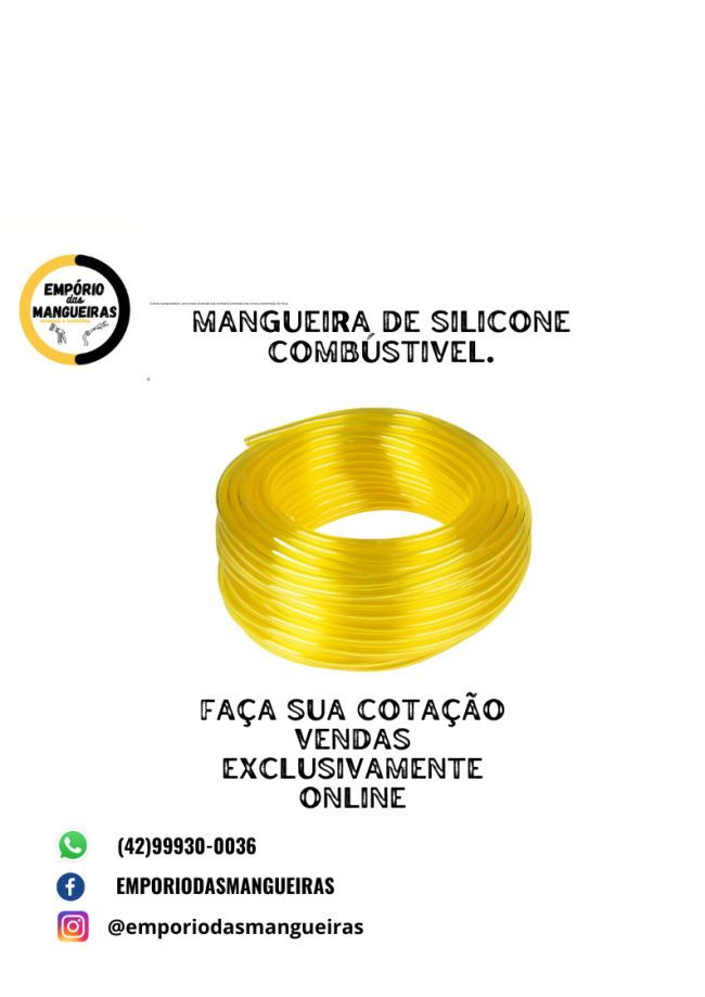mangueira de silicone combstivel.
