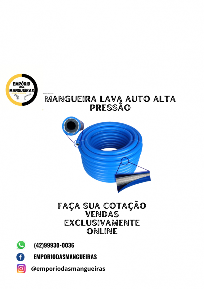 mangueira lava auto alta presso