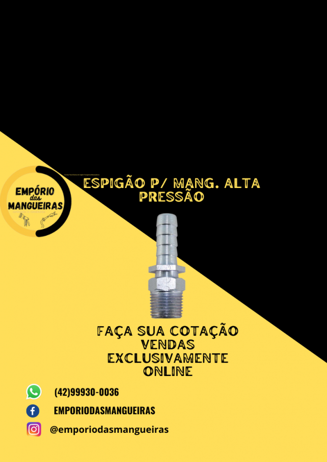 espigo p/ mang. alta presso